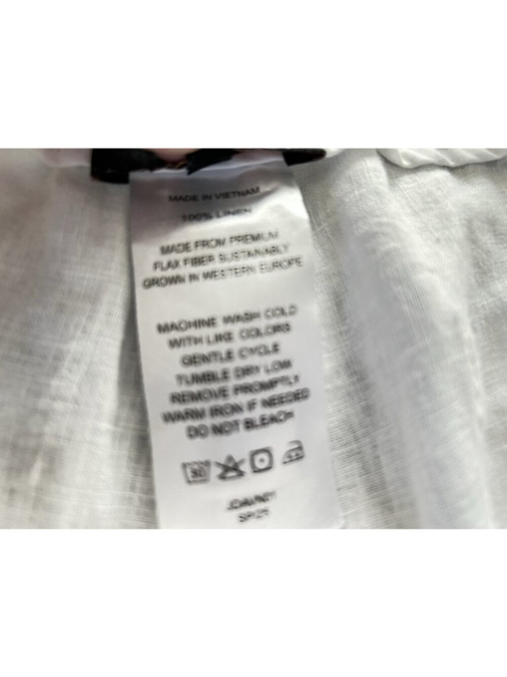 Quince Women’s 100% European Linen Pull On Crop Pants White Size S - Picture 16 of 16